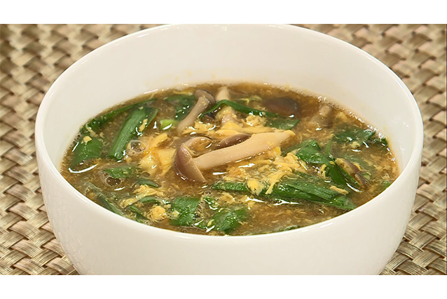 塩麹かき玉スープ